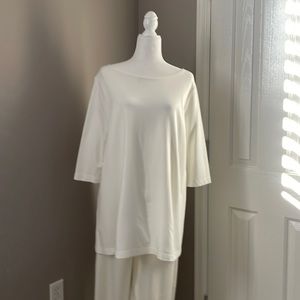 Bryn Walker - MADE IN THE USA - Shirt. Medium. Cream